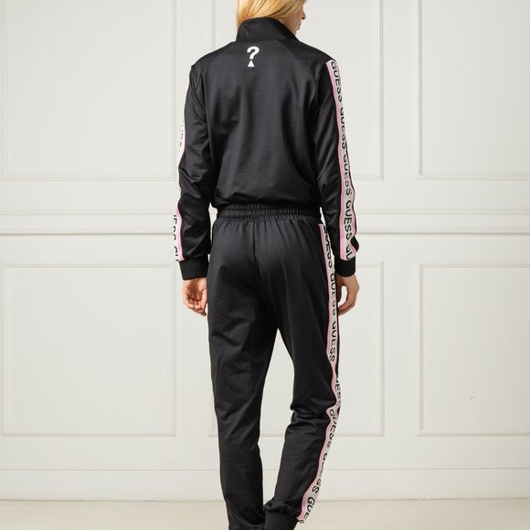 GUESS Sideband Logo Drawstring Waist Jumpsuit sz S - Picture 6 of 16